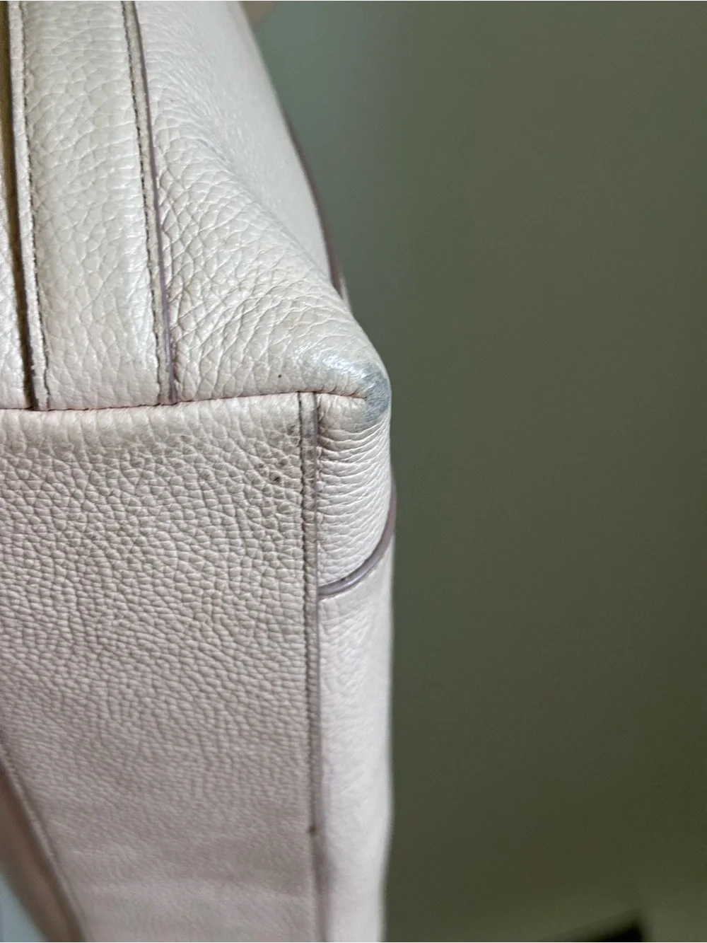 Coach Scout Pebbled Leather Hobo Bag - Pale Pink Gold Tone Workwear Tote Purse
